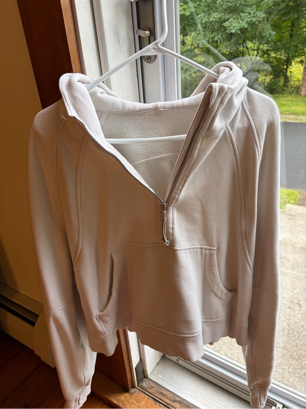 lululemon athletica Light Beige Half-Zip Hoodie